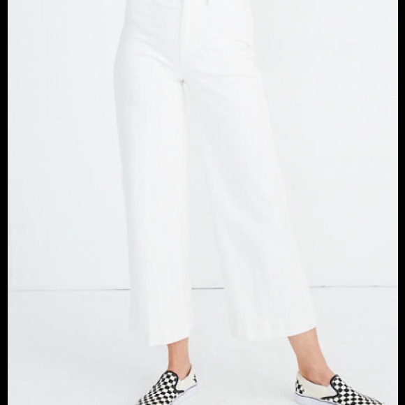 Madewell Denim - Madewell Emmett Wide Leg Crop Jeans